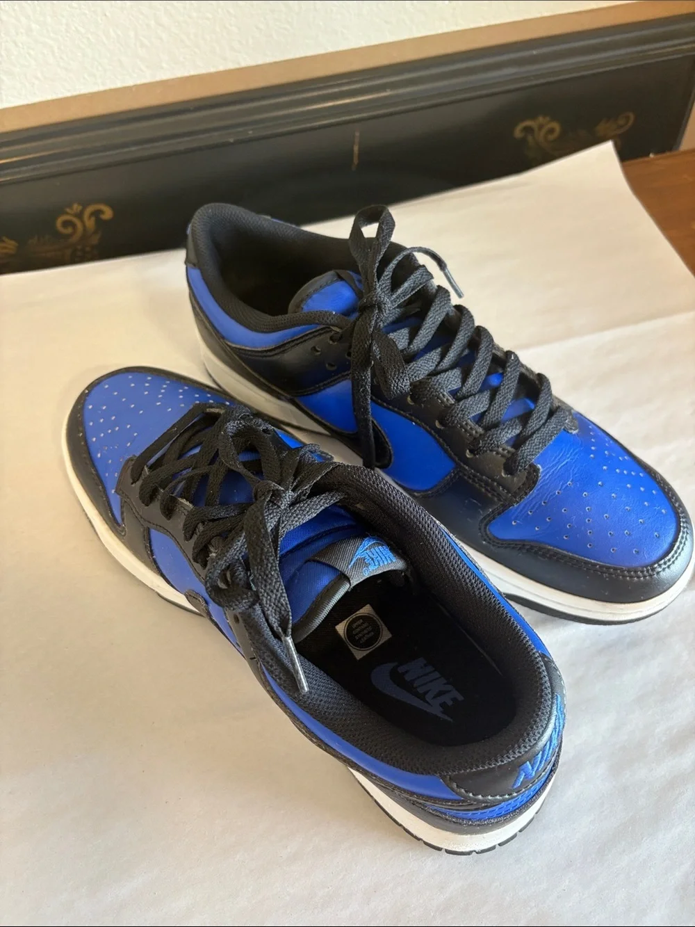 Nike Black and Blue dunks